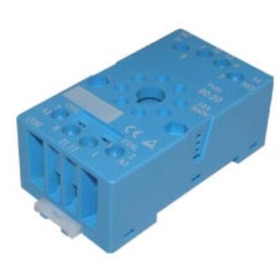 Din Rail Base 8P 90.20 BLUE ( For Lamp-Type Relays)