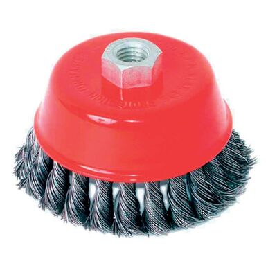 Twist Knot Wire Wheel Brush 100mm for Angle Grinders
