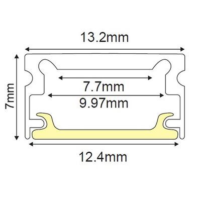 Aluminum Profile for Led Strips 2m CL151 Silver