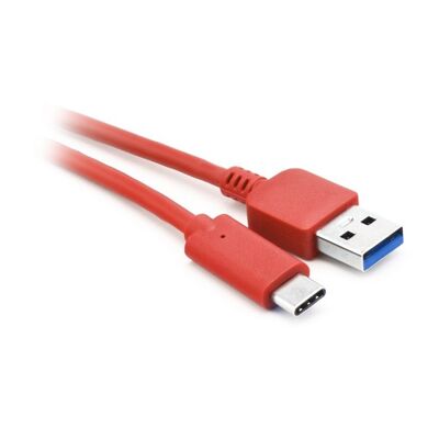 Cable USB 3.0 to Type C 1m Red