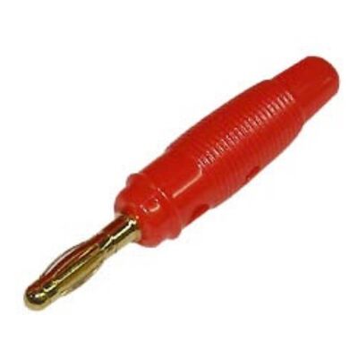Male Red Plastic Gold Plated Banana Connector R8-25A