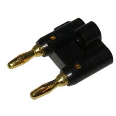 Male Black Double Gold Plated Banana Connector LZ537G