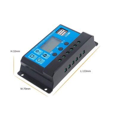 Solar Charge Controller-Ρυθμιστής Φόρτισης Μπαταριών 12V/24V 20A PWM 165-1002