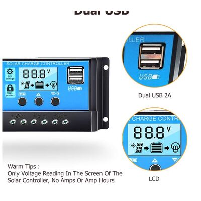 165-1002 Solar Charge Controller 12V/24V 20A