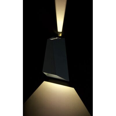 Wall Mounted Lamp LED Dark Grey 6W 3000K 15-80° IP65
