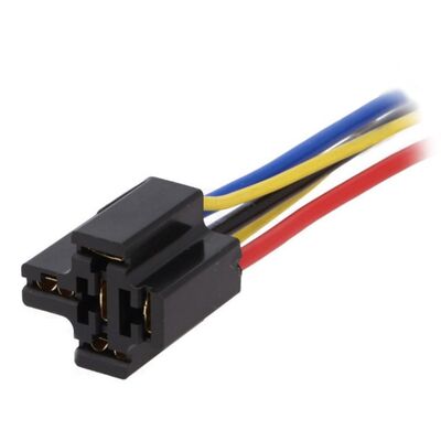Auto Car Relay Socket with Cables 5 pin 40A 200mm