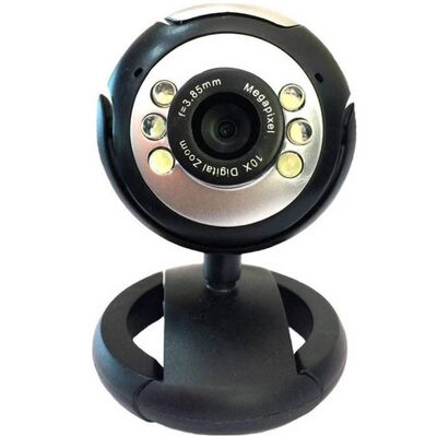 Web Camera USB Powertech 1.3MP Black