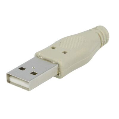 USB Connector Plug Type A for Cable + Protection IDC
