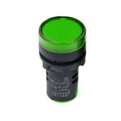 Indicator Lamp with Screw Mount Φ22 No cable +Led 48 VAC / DC Green