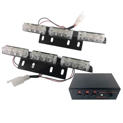 Exterior Roadside Assistance Lights STROBO LED 2x3 18W 10-30V IP65 Waterproof Orange