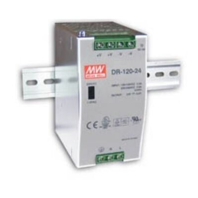 DIN RAIL POWER SUPPLY 120W/12V/10A DR-120-12 MEAN WELL
