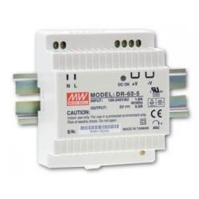 DIN RAIL POWER SUPPLY DR-60-15 MEAN WELL