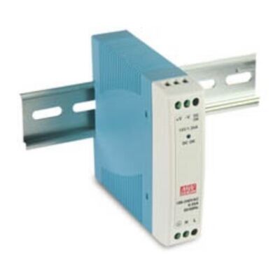 SINGLE OUTPUT INDUSTRIAL DIN RAIL POWER SUPPLY 10W/12V/0.84A MDR-10-12 MEAN WELL