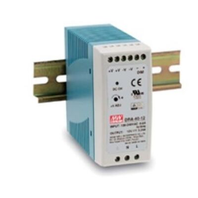 DIN RAIL POWER SUPPLY 40W/24V/1.7A DIMMABLE DRA-40-24 MEAN WELL