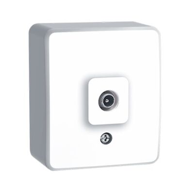 TV Outlet Terminal Outdoor White IP20