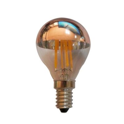Led Lamp E14 4W Filament Dimmable Half Rose Gold Retro