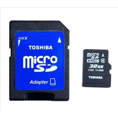 Κάρτα Μνήμης Micro-SD 32GB TOSHIBA με Adapter
