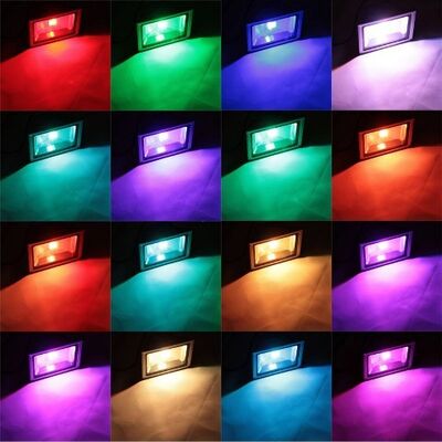 LED Flood Light RGB 30W with remote control