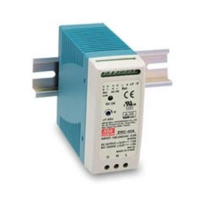 AC-DC SPECIFIC ALARM SIGNAL AC OK & BATTERY LOW RELAY 40W/13.8V/2.9A DRC-40A MEAN WELL