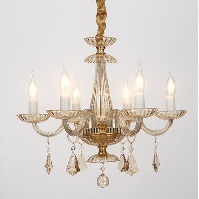 Lighting Fixture  Polished gold + Champagne + Gold  6 x E14  13800-372