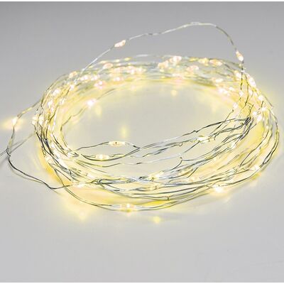 Christmas Led String Lights With Copper Wire Yellow 100L 8 functions 10m 934-100