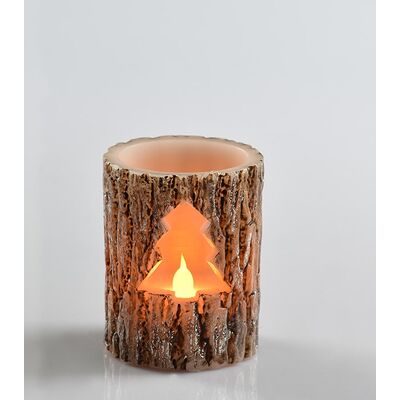Decorative Candle Led Tree Trunk Battery 3xAAA Warm White 933-280