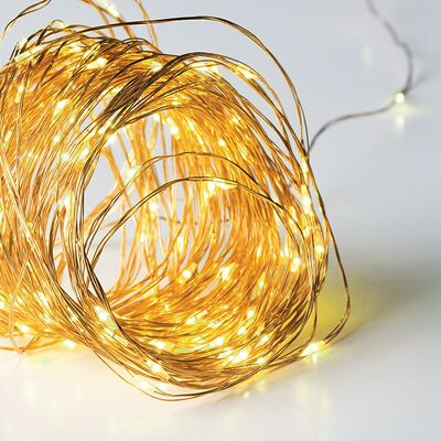 Christmas Led String Lights With Copper Wire Warm White 200L 8 function 20m 934-102