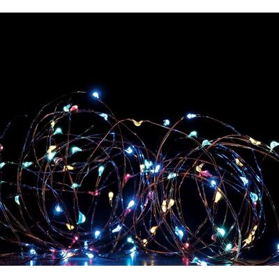 Christmas Led  Octopus Lights With Copper Wire RGB - Yellow 400L 2m 8 Functions 934-119