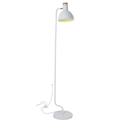 Floor Lamp Matt White + Natural 1 x E27 13801-006
