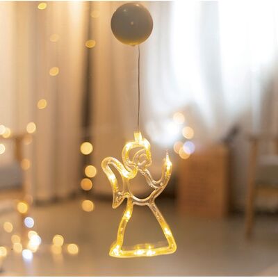 Decorative Angel 10 Led Warm White with Suction Cup 3xAAA 936-102