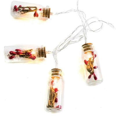 Decorative Bottles 10 Led Warm White with Batteries 2xAA 936-110