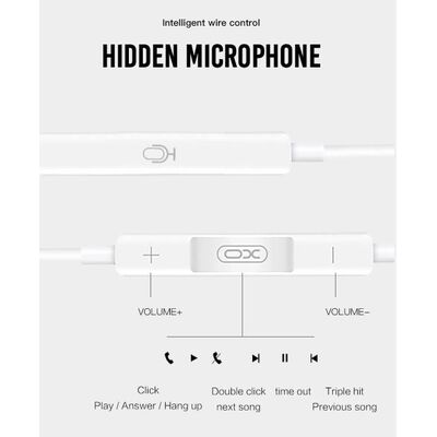 Headphones Handsfree EP23 black with Type-C connector