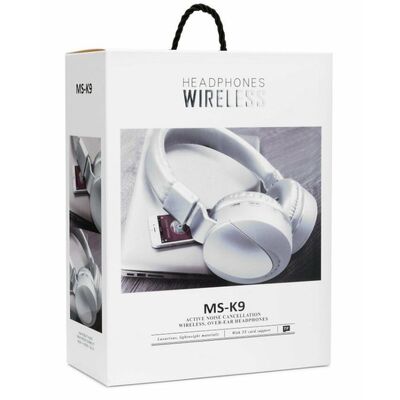 Ασύρματα Ακουστικά Bluetooth MS-K9 Ασημί