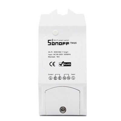 Sonoff TH16 Smart Wifi Διακόπτης Συστήματος Ελέγχου Θερμοκρασίας & Υγρασίας
