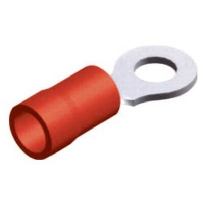 SINGLE-HOLE CABLE LUG INSULATED RED 3.2-1.25 R1-3V (02.267) CHS 100pcs
