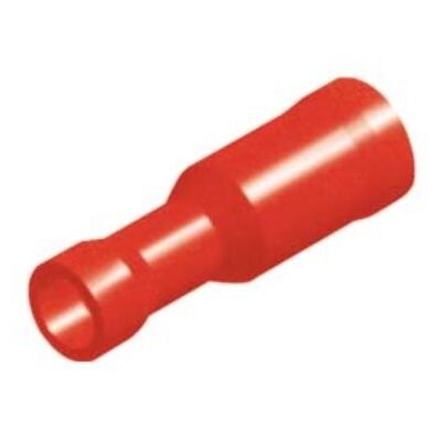 SNAP-ON CABLE LUG INSULATED FEMALE RED RE1-4VF CHS 100pcs