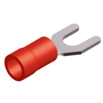 FORK-TYPE TERMINAL INSULATED RED 3.2-1.25 S1-3V CHS 100pcs