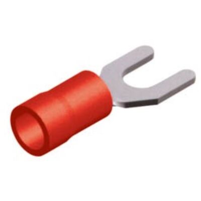 FORK-TYPE TERMINAL INSULATED RED 4.3-1.25 S1-4SV LNG 100pcs