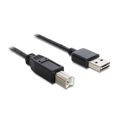 Καλώδιο USB 2.0 USB-A Αρσενικό σε USB-B Αρσενικό 1.5m Μαύρο