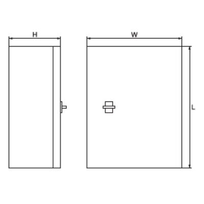 Πλαστικός Πίνακας με Διάφανη Πόρτα 18 Θέσεων ABS 250x330x130mm IP65