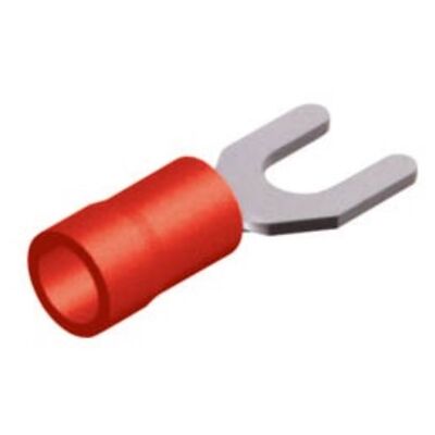Fork-Type Terminal Insulated Red 8.4-1.25 S1-8V LNG 100pcs