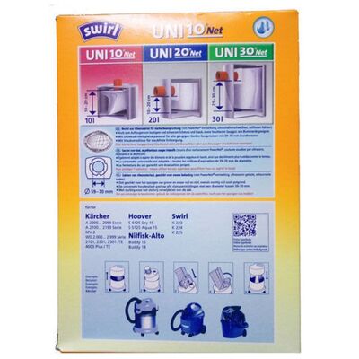 Vacuum Cleaner Bags Swirl UNI 20 NET ( Einhell - Siemens - Karcher - Thomas )