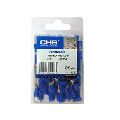 Fork-Type Terminal Insulated Blue 4.3 SVM2-4 100 PIECES/BLΙSΤΕR CHS