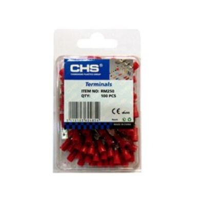 Slide Cable Lug Insulated Male Red 6.35 MDD1.25-250 100 PIECES/BLΙSΤΕR CHS