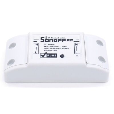 SONOFF Smart Διακόπτης RFR2 433MHz WiFi 2.4GHz Λευκό