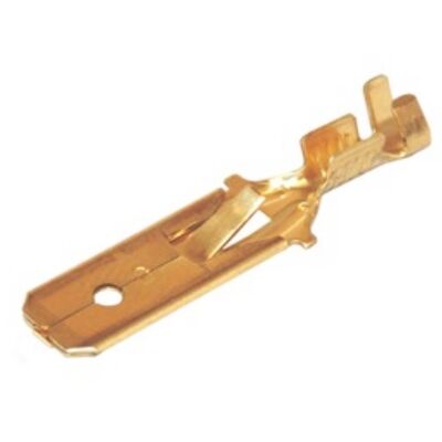 Naked Male Slide Cable Lug 2.8-1.3 Brass with Lock 805101