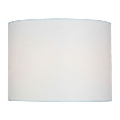 Fabric Lampshade with Metallic Base Suitable for E27 Bulb White CRL25W