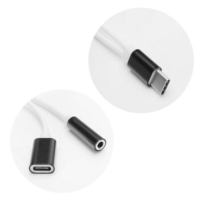 Adapter Cable Type-C to Type-C + 3.5mm Jack Black
