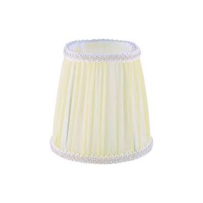 Fabric Lampshade with Metallic Base Suitable for E14 Led Bulb Beige -  Organza DL001SHE14