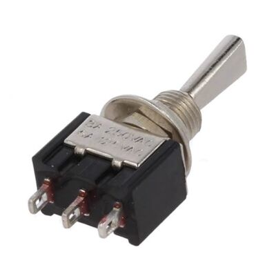 Tripolar Toggle Switch Pos: 3 SP3T (ON)-OFF-(ON) 3A 250VAC
